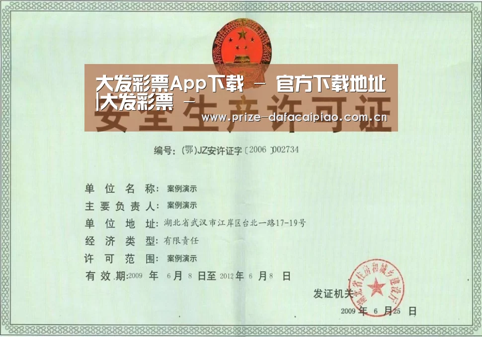 大发彩票app荣誉证书三